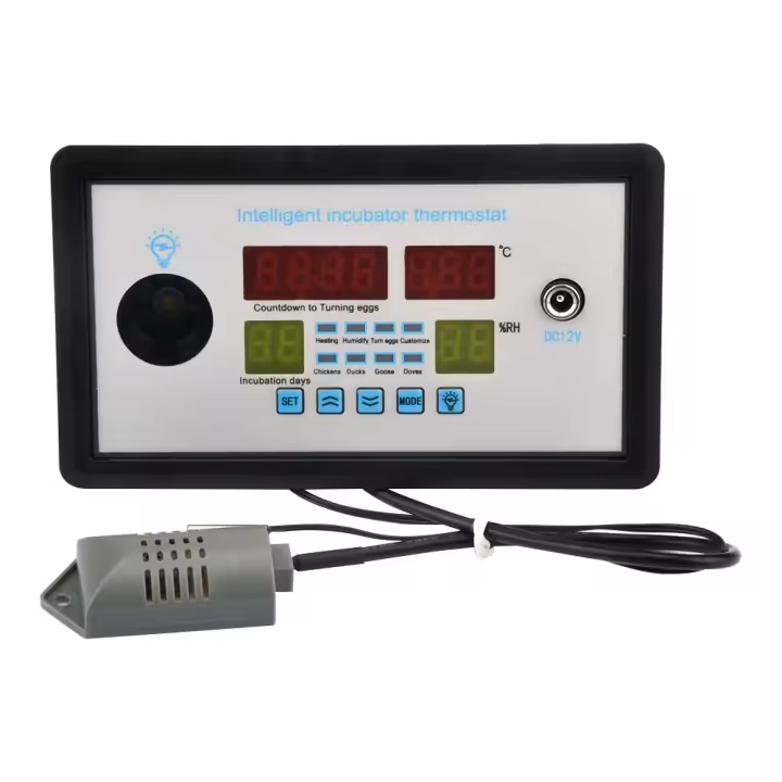 Controlador De Temperatura Inteligente Para Incubadora W9005/W9002 Con Inversor De Huevos Automático Y Cama De Agua Para Hogar AC110-220V/DC12V - 1