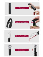 Juego De Abrevidrios Eléctricos Para Vino Y Cerveza Con Abreborrachos Y Abrebotellas Automáticos Operado Por Batería Accesorios De Cocina - details 2