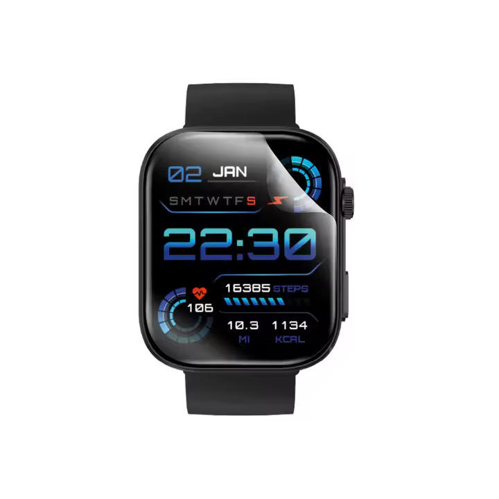 2 protectores smartwatch para Contact iStyle, Protector de pantalla hidrogel, Extrafuerte, Transparente - 1