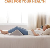 Almohada De Posicionamiento Para Dormir Con Ángulo Inclinado Soporte Para Piernas Y Rodillas Almohada De Memoria Para Adultos - details 6