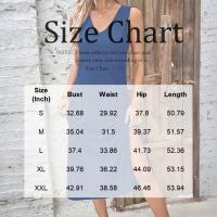 Vestidos De Verano Elegantes Para Mujer Vestido De Boda Forma De A-Line Cuello V Manga Sin Decoración Polyester Spandex - details 0