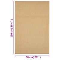 vidaXL Alfombra de sisal natural 66x100 cm Alfombras de área  Alfombra de Piso para Sala de Estar Dormitorio Habitación Salón - details 6
