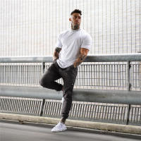 Camiseta De Algodón Para Hombre 2024 Estilo Casual Manga Corta Fitness Bodybuilding Camiseta De Entrenamiento Verano - details 10