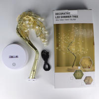 Lámpara De Noche LED Árbol De Navidad 108 LEDs Táctil Decoración De Fiesta De Boda Para Dormitorio Con Guirnalda De Hadas - details 6