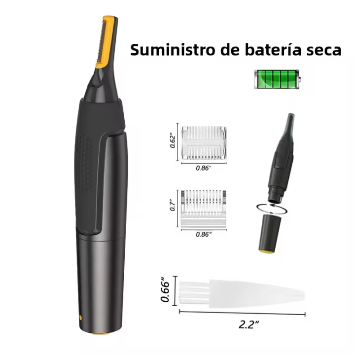 Afeitadora De Nariz Y Orejas Eléctrica Impermeable Fácil De Operar Segura Para Cuidado Facial Recargable Para Hombres - 1