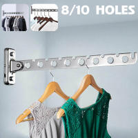 Gancho De Ropa De Acero Inoxidable Plegable Con 8/10 Agujeros Percha De Secado De Ropa Multifuncional Ahorrador De Espacio - details 0