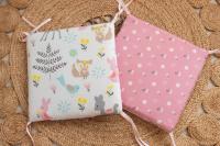 LALA - Ropa de Cama para Cuna de Bebe, ropa de Cama para Nuevo nasido, Valla anticolisión para Bebé, Algodón Puro, Zorro Rosa, 30x30x6, Pieza Enter Lavada. - details 6
