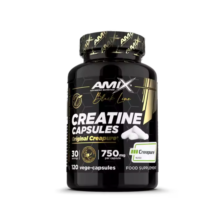 Creatina Creapure Amix Black/ 120 Vege-Caps/ "Potencia y Rendimiento". - 1