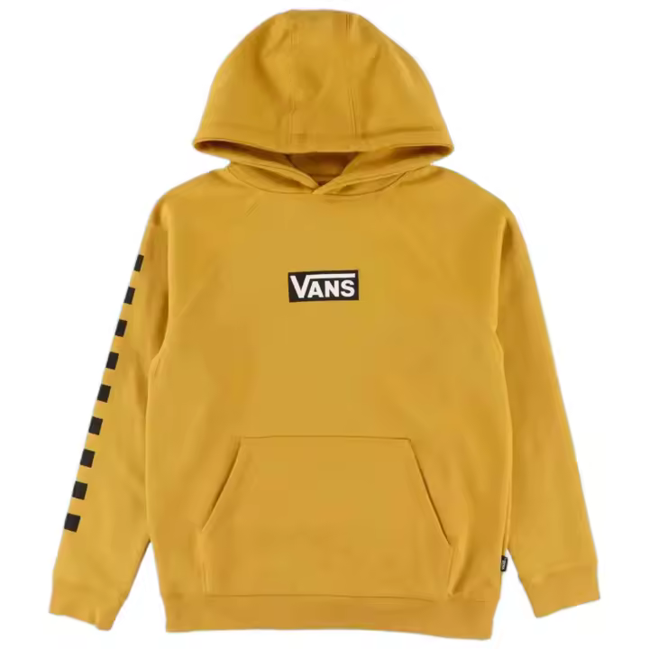 Sudadera con Capucha Vans Boxed Po para niños unisex en color amarillo - 1