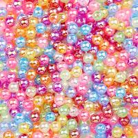 100pcs Perlas De Acrílico Imitación Con Agujero 6/8/10mm Colores Aleatorios AB Para DIY Joyería Hecha a Mano - details 0