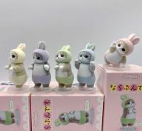 Caja Sorpresa De Figuras De Madera Miniatura De Dibujos Animados Auténticas Bendiciones De Gato Y Delfín Juguetes Para Niños Decoración De Colección - details 6