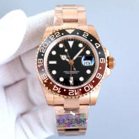 Reloj De Hombre Automático De Lujo Movimiento Métrico Resistente Al Agua Estilo Casual Simulacrum Cerámica Cuero Piel Acero Inoxidable - details 4