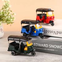 Modelo De Taxi Tuk Tuk Clásico En Escala 1:43 De Aleación De Metal Juguetes Coleccionables Vehículos Diecast Para Regalos - details 0