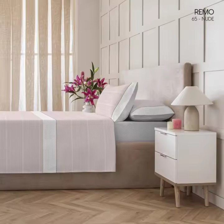 Catotex Kabely - Juego de sábanas 50% algodón REMO. Calidad suprema de la firma Catotex. Formado por bajera, encimera y una o dos fundas de almohada. Producto TOP. - 1