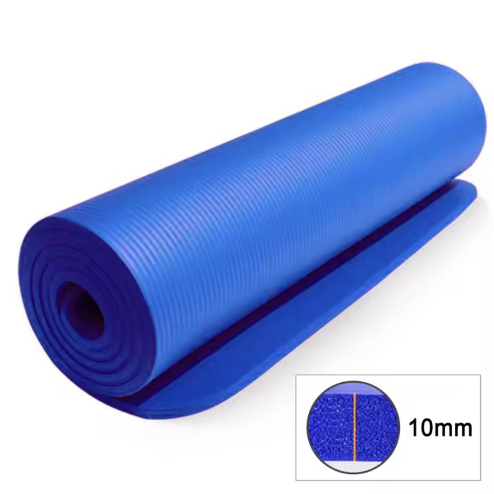 Vitalgym Esterilla Fitness y Yoga TREE 183x61 cm 10 mm Color Azul con Correa de Transporte - 1
