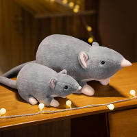 Peluche De Rata De Tela Suave Realista Gris Juguete De Almohada De Ratón Divertido Regalo De Cumpleaños Y Navidad Para Todas Las Edades - details 10