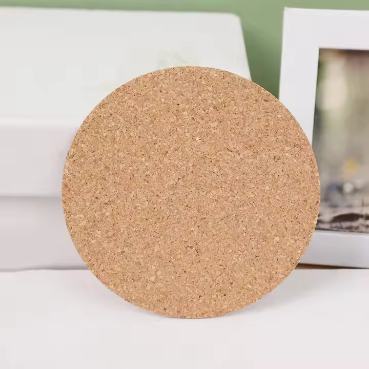 Alfombrillas Redondas De Madera Natural Duraderas Y Antideslizantes Para Té Café Y Bebidas Soporte Para Mesa Decoración DIY Tableware - 1