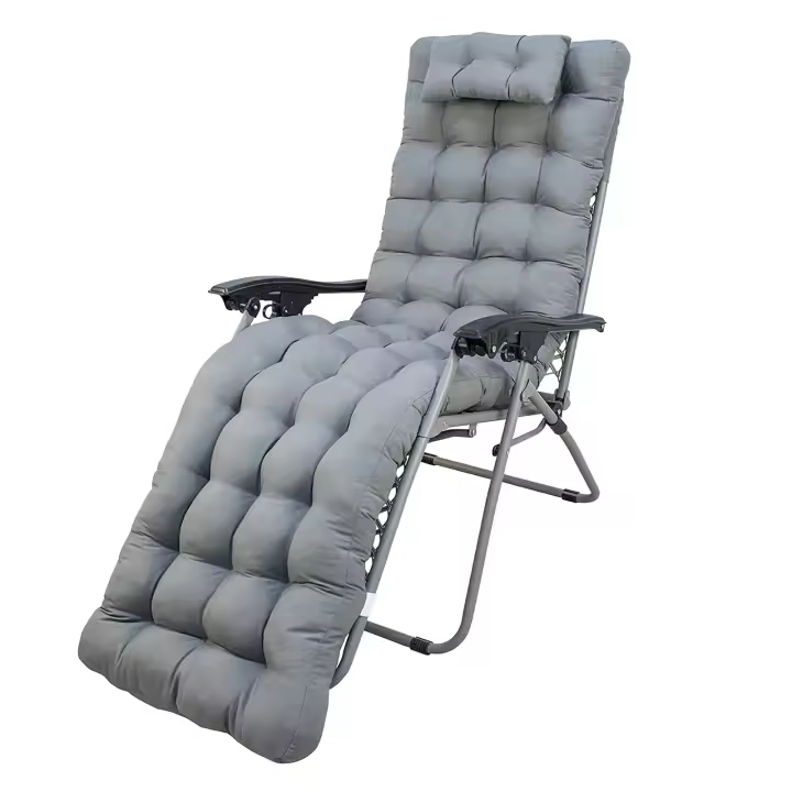 Reino Mansidi SL - Cojin 180cm de tumbona rellenado en poliester 100% algondon,(Gris) - 1