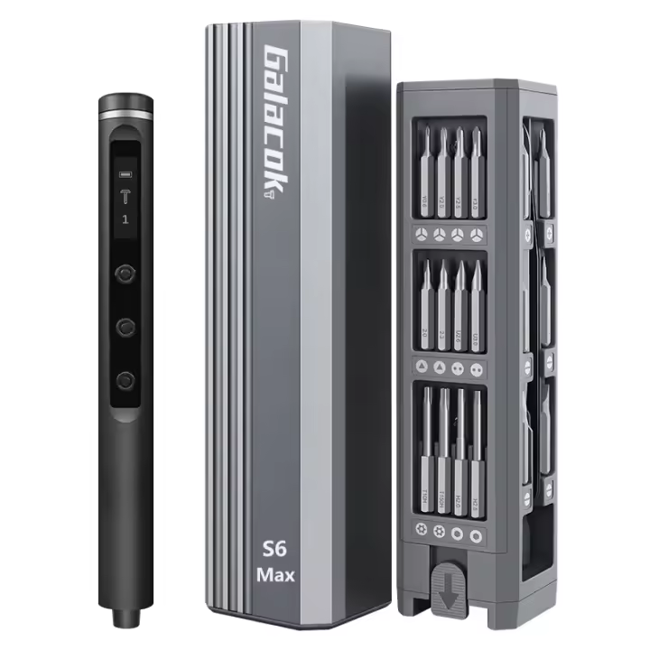 Galacok S6 Max Kit De Destornillador Eléctrico De Precisión Con 42 Piezas Magnéticas 5 Configuraciones De Torque Mini Herramientas Eléctricas Para Cámara De iPhone PC - 1