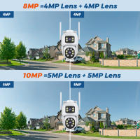 Cámara PTZ WIFI 10MP 5K Con Lente Dual Pantalla Dual Exterior HD 4K Seguridad Automática Protección CCTV Surveillance O-KAM - details 1