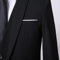 Traje Formal Para Hombre S-9XL Chaqueta + Chaleco + Pantalones Estilo Británico Casual Exterior Moda Boda Slim-fit Conjunto Completo - details 12