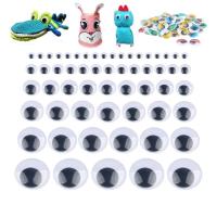 Ojos Googly Móviles DIY Self-Adhesive 6/8/10/12mm Negro Y Blanco Para Manualidades Simulación De Ojo De Animal Para Niños - details 4
