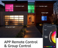 Tiras LED RGB 5050 Con Control WiFi Alexa Y APP Color Cambiante Decoración Navidad Tapa De 10mm Consumo Energía 1.5W/m - details 6