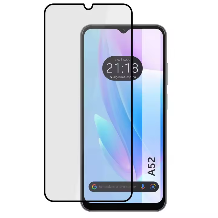 Protector Cristal Templado Completo 5D Full Glue Negro para Blackview A52 Vidrio - 1