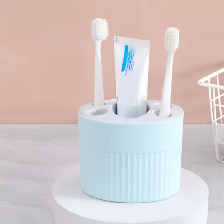 Soporte De Dientes De Muela Con Pendulo De Baño De Alta Calidad Organizador De Estante Para Pasta De Dientes Y Cepillo De Dientes - 1