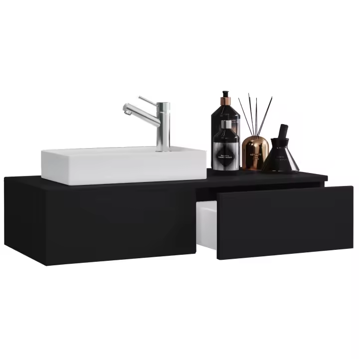 Conjunto de muebles de baño de 2 piezas WC de invitados lavabo de invitados lavabo pequeño estrecho Gudas Conjunto de muebles de baño de 2 piezas WC de invitados lavabo de invitados lavabo pequeño estrecho Gudas - 1