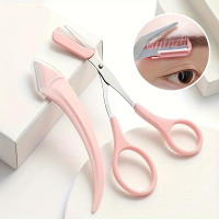Juego De Aparato De Belleza Para Cejas Con Cepillo Y Cuchilla Curva Trimmer Plegable Para Eliminación De Vello Material Plástico - details 4