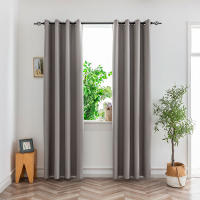 Cortinas De Bloqueo De Luz Negras Para Dormitorio Y Sala De Estar 1 Panel De Poliéster 100% Con Reverso Negro Aislante Térmico - details 2