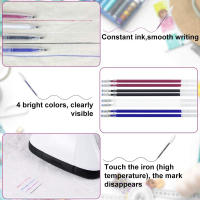 Set De 102 Marcadores De Tela Con Tinta Gel Desaparecible a Alta Temperatura Para PU Cuero Y Textil Marcador De Costura Erasable - details 1
