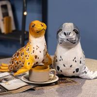 Muñeco De Peluche De Imitación De Sello Suave Y Bonito Para Niños Y Niñas Regalo De Cumpleaños O Festividades Almohada De Terciopelo Para El Hogar - details 1