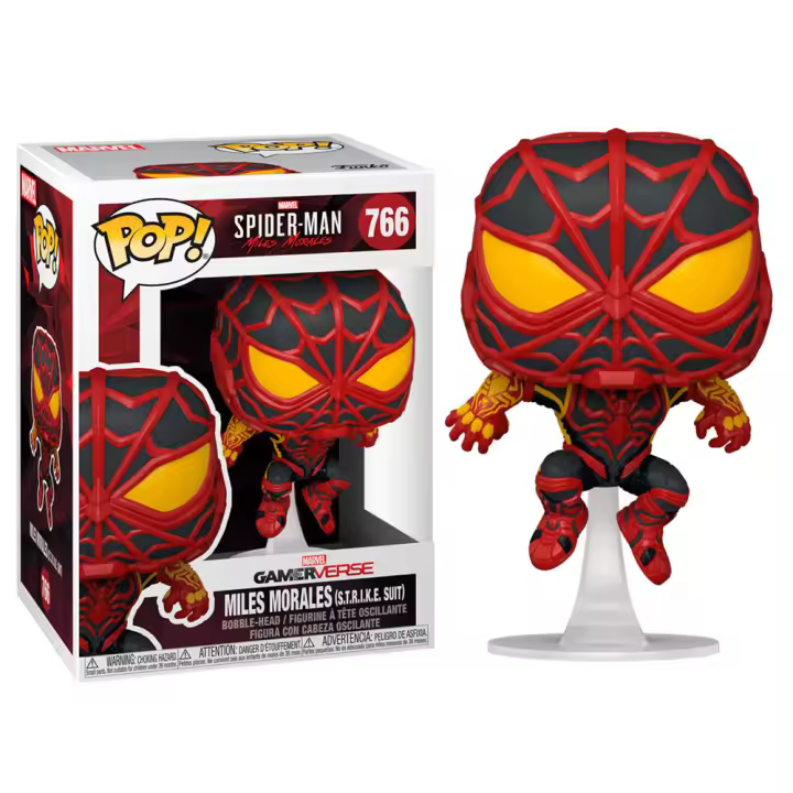 Figura Funko Pop Marvel Spider Man: Miles Morales Miles Mora-Figura de Vinilo Coleccionable - Idea de Regalo- Mercancia Oficial - Juguetes para Niños y Adultos - Movies Fans - Muñeco para Coleccionistas y Exposición - 1