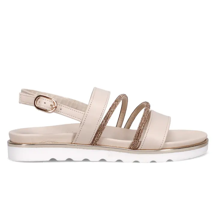 Sandalia Kristelle en Cuero beige con pedrería y Planta 281_NAPPA LASS - 1