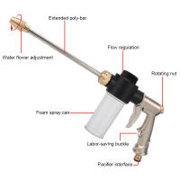 Pistola De Agua De Alta Presión Para Coche Larga Esponja Herramienta De Limpieza Y Riego Jardín Universal off Road 4x4 Accesorios Para Motocicleta - details 4