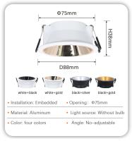 Soporte De Bombilla MR16/GU10 10PC Base Rimless Para Iluminación Puntos Fijación Fijación En Techo Recorrido Bracket De Marco - details 1