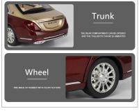 Nueva Modelo De Coche Maybach S600 En Escala 1:24 Metálico De Simulación Alta Con Puertas Abatibles Juguetes Regalo Para Adolescentes Y Adultos - details 8