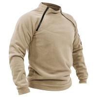 Sudadera Táctica Militar Para Hombre Con Cremallera Y Mangas Largas De Color Sólido Casual Gruesa Para Excursiones Al Aire Libre Otoño E Invierno - details 4
