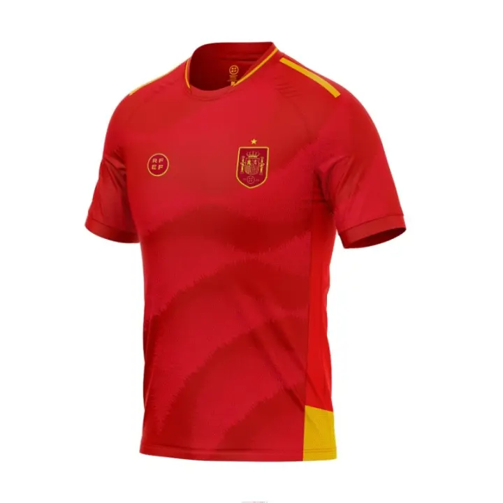 Camiseta Selección Española de fútbol adulto réplica roja producto oficial real federación CESP - 1