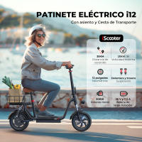 Patinetes Electricos Adultos iScooter i12 500W 12" 36V 7.5Ah Batería Máxima Alcance 35 Km Potente para Adultos - details 0