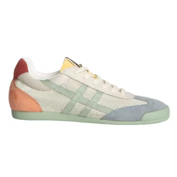Corina zapatilla deportiva retro para mujer m5070 color celeste - 1