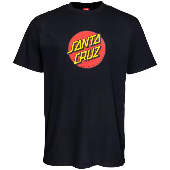 Camiseta Santa Cruz Youth Classic Dot T-Shirt para kids en color negro - 1