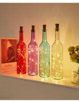Luces De Garlandas Solares LED Para Exteriores Impermeables Con Hilo De Cobre En Forma De Tapa De Botella Decoración De 1M Para Bodas Y Navidad - details 4