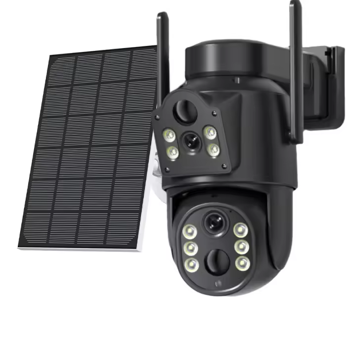 Cámara De Seguridad Exterior Imou 8MP Dual Lens PTZ Con Pantalla Solar PIR Detecta Humanos CCTV Vigilancia WiFi IP Para IOS Y Android - 1