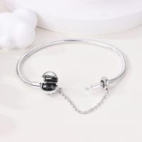 Pulsera De Plata Esterlina 925 Para Mujer Con Encantos De Corazón Llave Clover De Cuatro Hojas Cadena De Serpiente Pulsera Original DIY Joyería - details 22