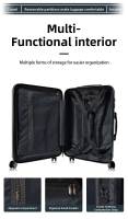 Juego de maletas con 3 piezas, Set de tres maletas de viaje apilables,Trolley Maleta de Cabina Ligero y Resistente,Código Antirrobo de 3 Dígitos, Ruedas Dobles 360º,Maletas con carcasa rígida resistente y esquinas reforzadas,Equipaje de Bodega - details 3