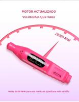 LULAA Máquina De Uñas Eléctrica Portátil Con Conjunto De Corte De Uñas Y Herramientas De Remoción De Polvo De Gel - details 4