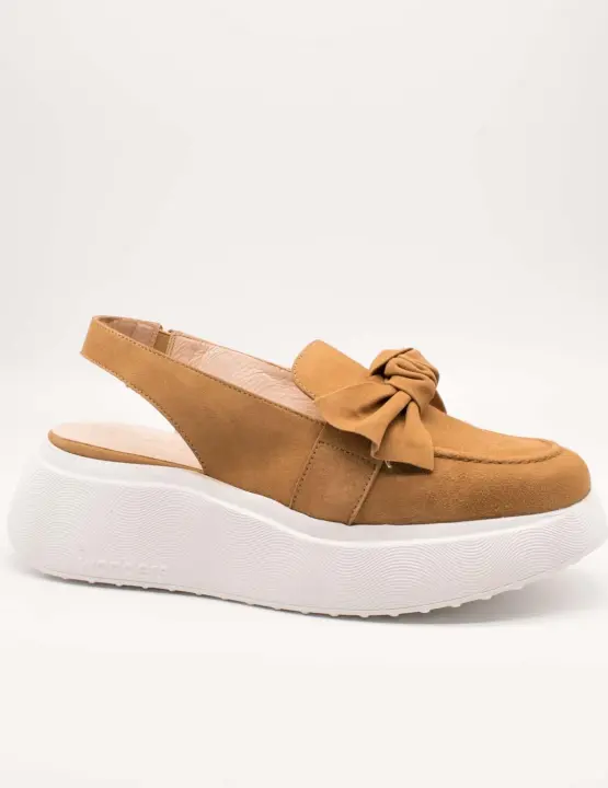 Zapato Mujer Wonders A-3603 Piel Ante Camel - 1